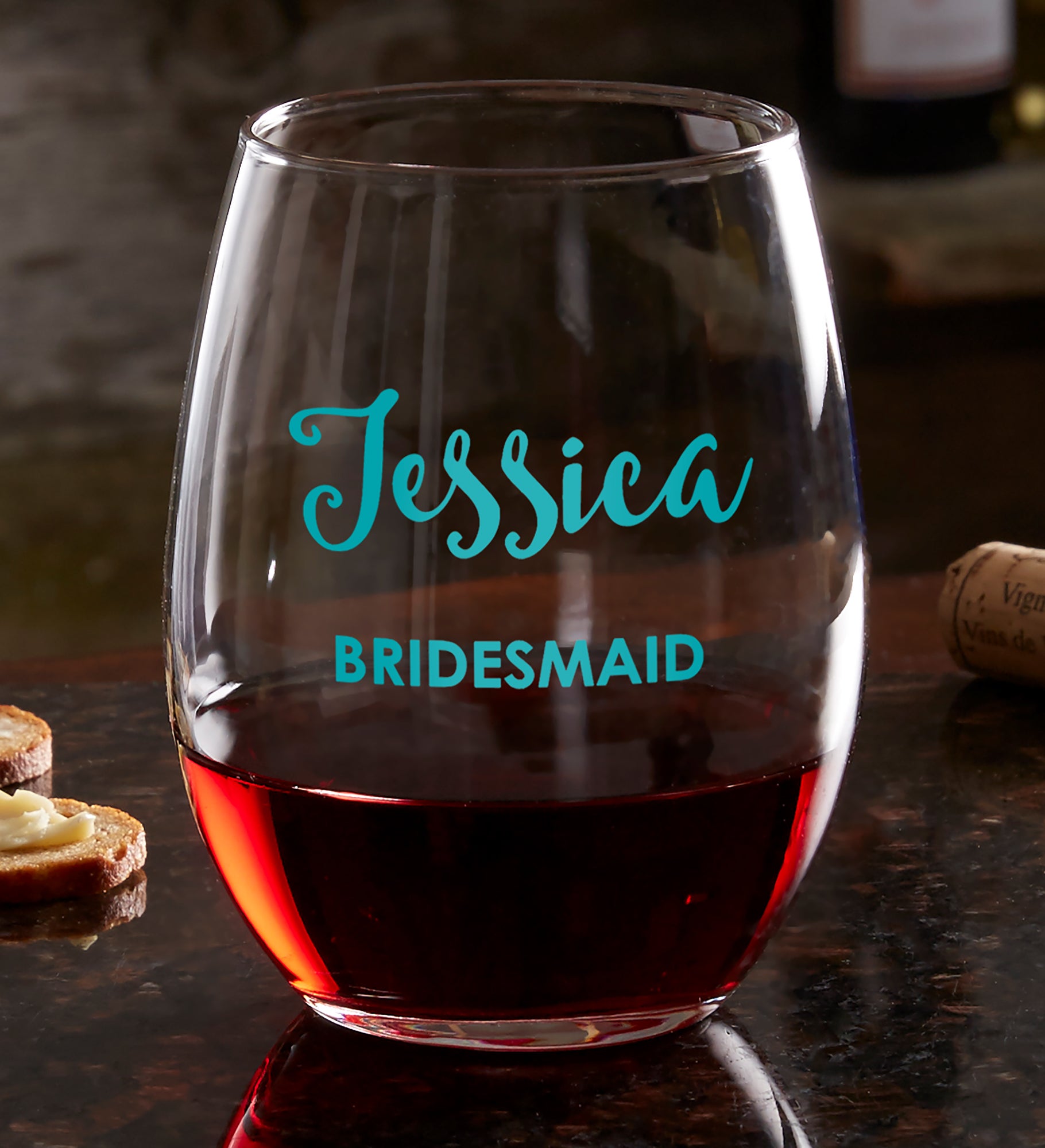Bridal Party Personalized Wine Glass Collection